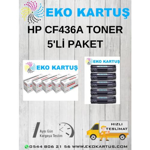  HP 36A (CB436A) EKONOMİK AVANTAJLI 5'Lİ MUADİL TONER