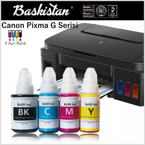 Canon G3400 Mürekkep Seti 4 Renk (Muadil)