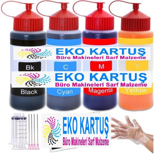 Canon MP Serisi Uyumlu Mürekkep Seti (4x500 ml) 15000 Sayfa Baskı