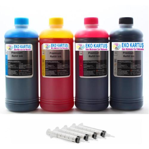Canon Pixma E3140 Mürekkep Seti (4x500 ml)