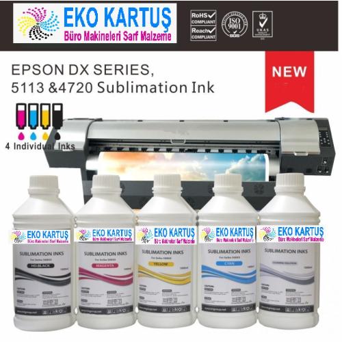 Epson DX/5113/4720 Kafalar için 1000 ml Süblimasyon Mürekkep
