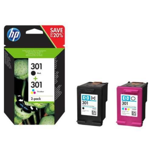 Hp 301 2'Li Paket Siyah- Üç Renkli Orijinal Set