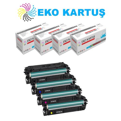 Hp B5L54A CF360 SET 4 RENK Muadil Toner