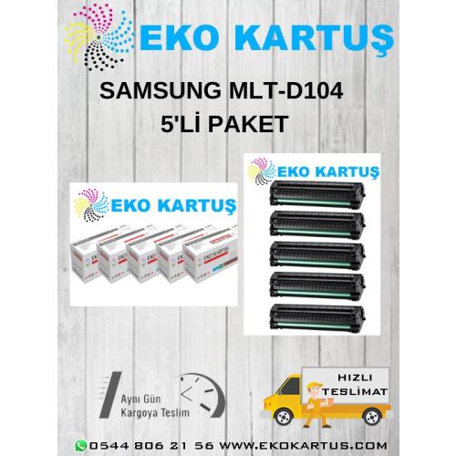SAMSUNG MLT-104 EKONOMİK AVANTAJLI 5'li MUADİL TONER